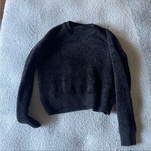 Topshop black fuzzy sweater 2‎